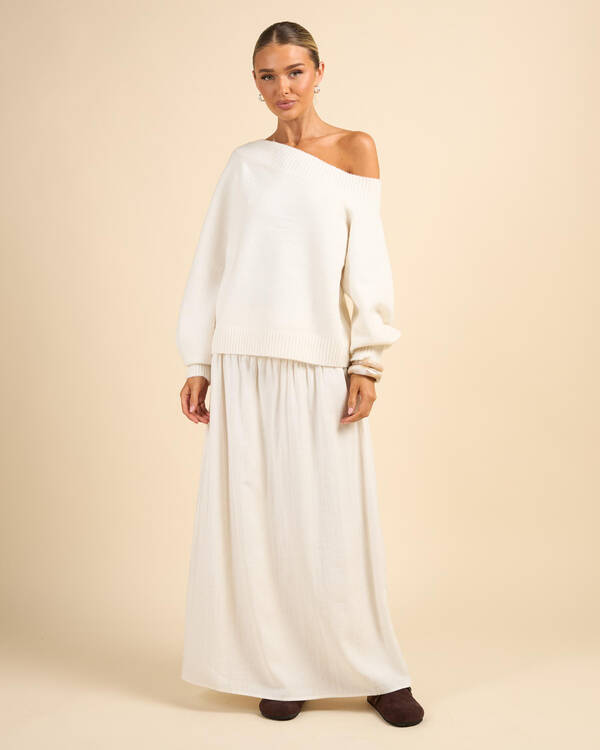 Ava And Ever Megi Off Shoulder Knit Jumper for Womens