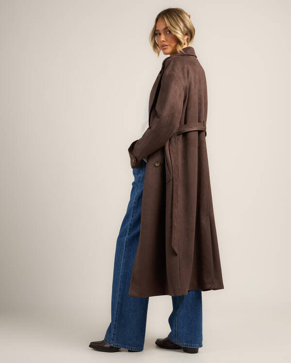 Mooloola Valencia Faux Suede Coat for Womens
