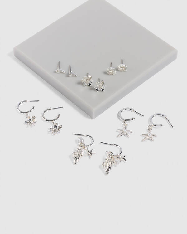 Karyn In LA Leia Hibiscus Earring Pack for Womens
