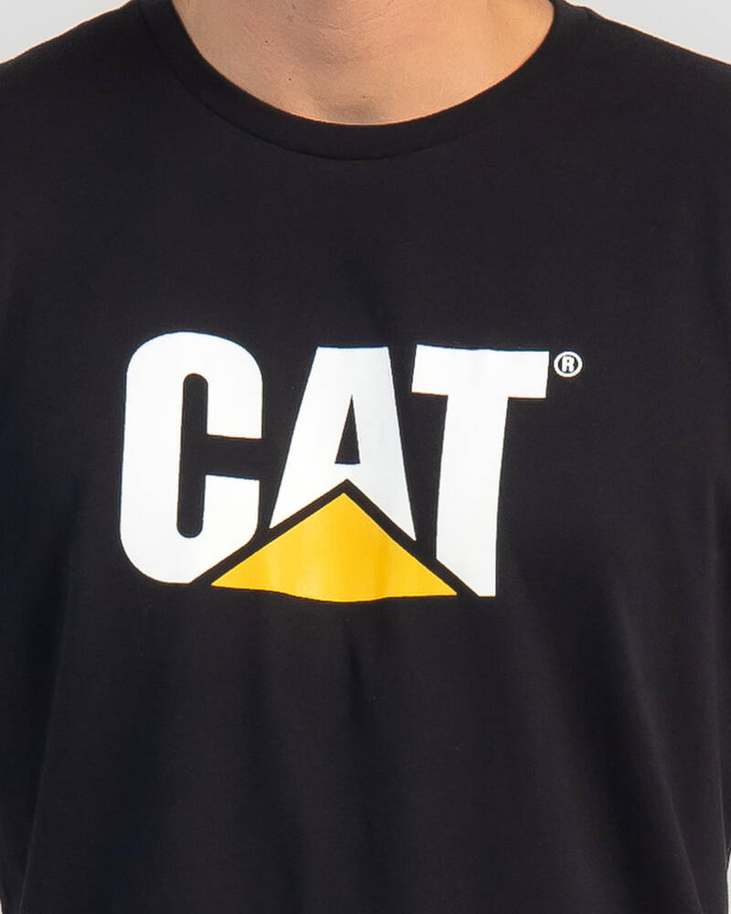 Cat Original Fit Logo T-Shirt for Mens