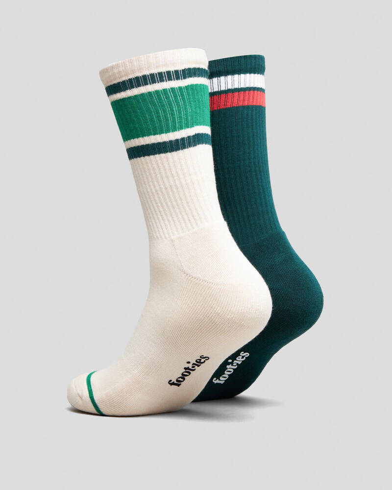 FOOT-IES Sprite 80s Logo Sneaker Socks 2 Pack for Mens