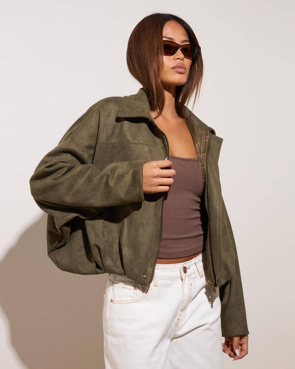 London Faux Suede Jacket