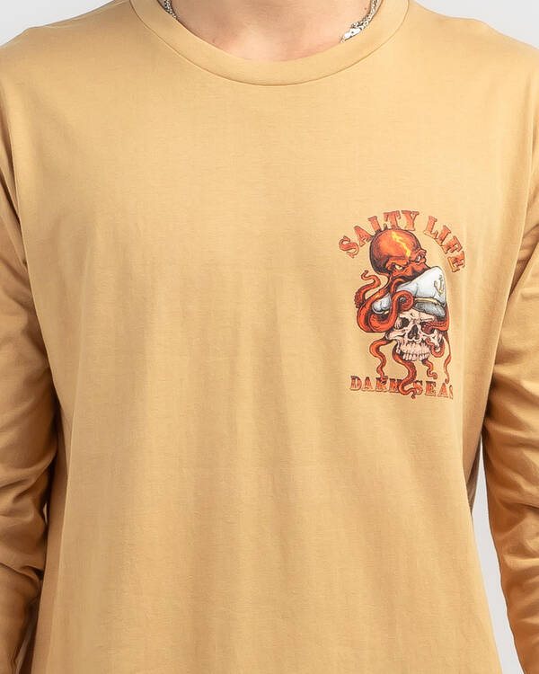 Salty Life Abyss Long Sleeve T-Shirt for Mens