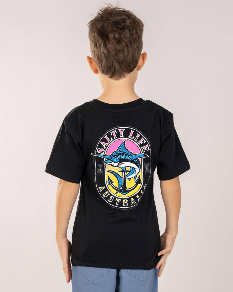 Salty Life Toddlers' Anchored Fin T-Shirt for Mens