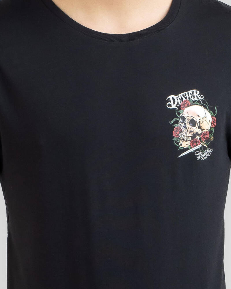 Dexter Skulls And Roses T-Shirt for Mens