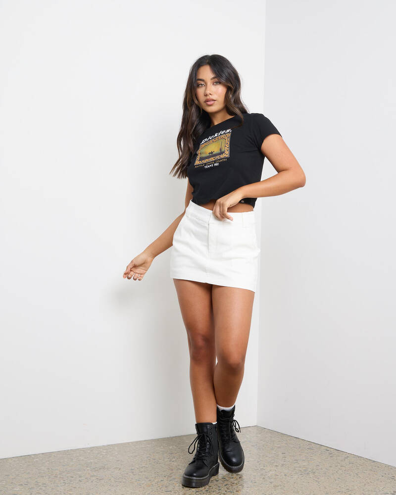 Dickies Rattle Snake Country Baby Tee for Womens