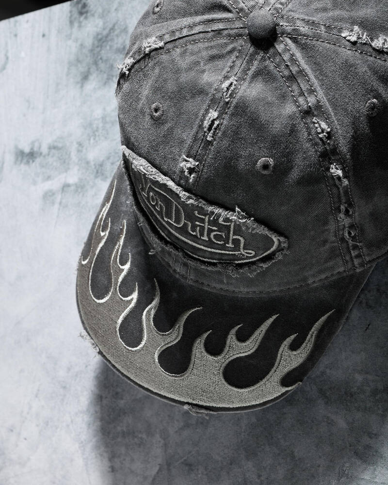 Von Dutch VD Flames Dad Cap for Mens