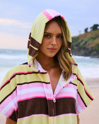 Topanga Holly Zip Hooded Towel for Womens image number null