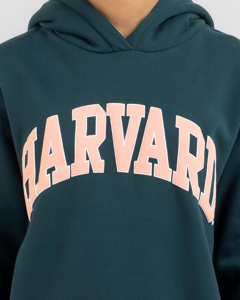 NCAA Harvard Puff Print Hoodie for Womens
