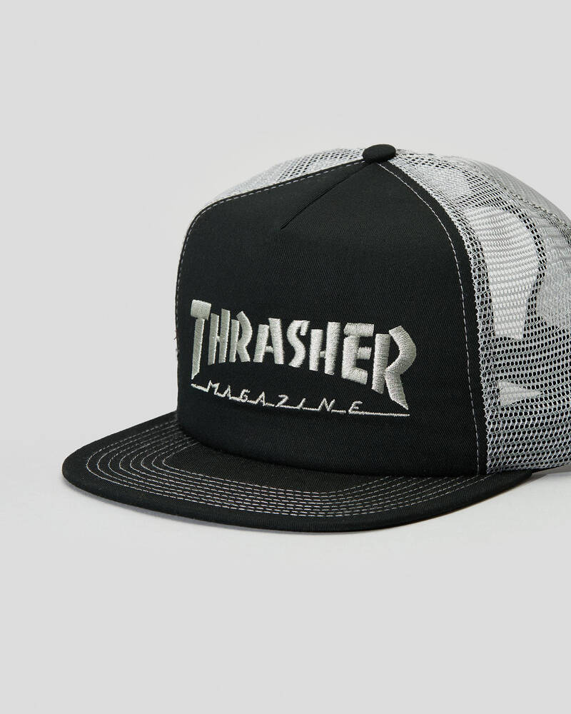 Thrasher Logo Mesh Trucker for Mens