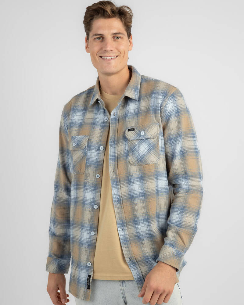 Shop Rip Curl Count Flannel Shirt In Yucca - Fast Shipping & Easy ...