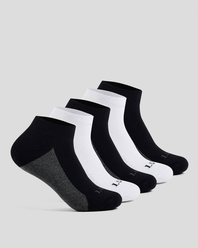 Lucid Fuzzled Ankle Socks 5 Pack for Mens