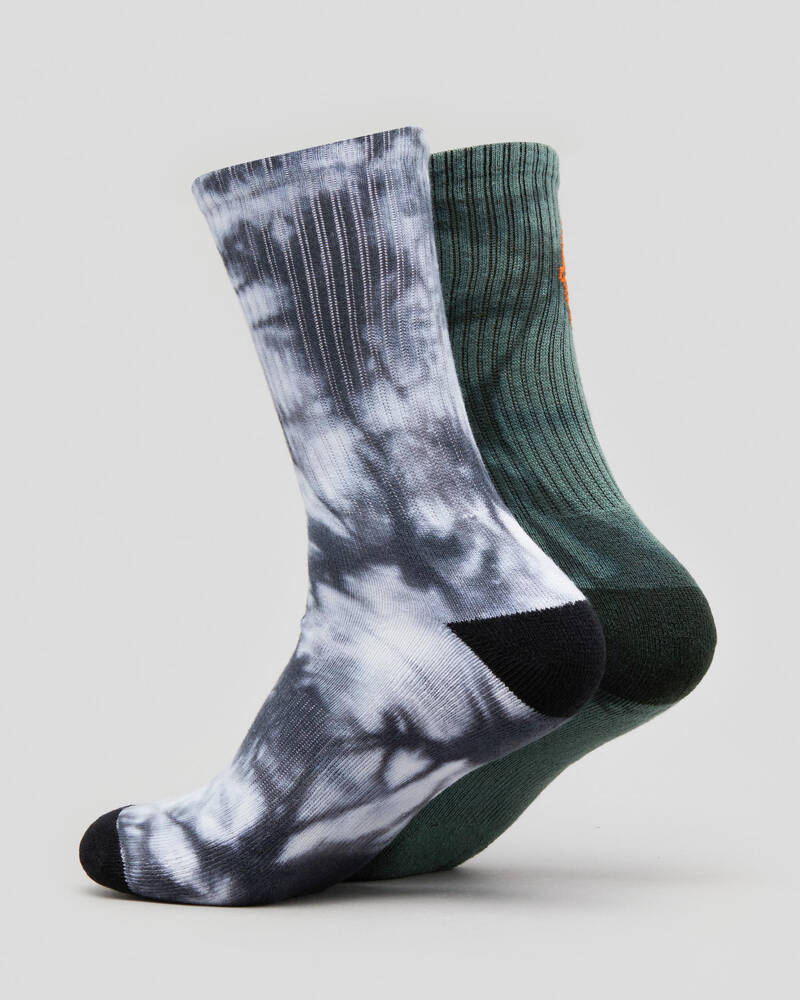 Santa Cruz Opus Dot Crew Socks 2 Pack for Mens