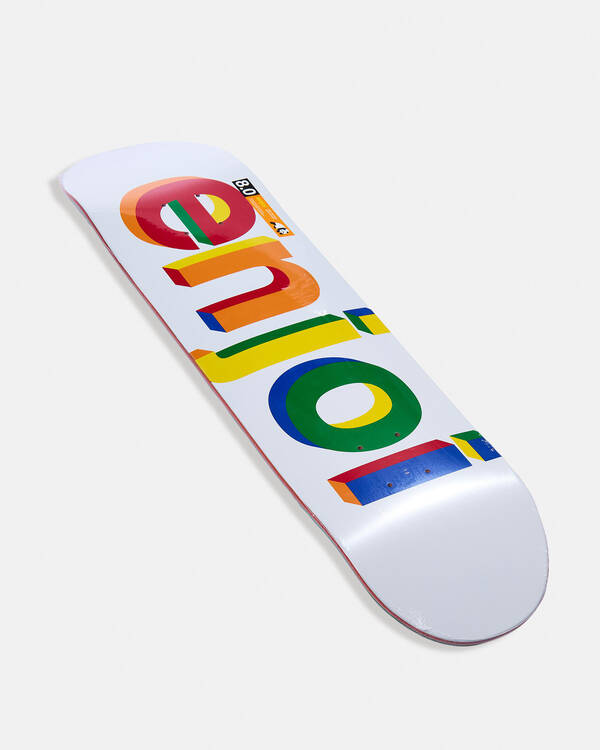 Enjoi Helvetica Neue R7 8.0" Skateboard Deck for Unisex