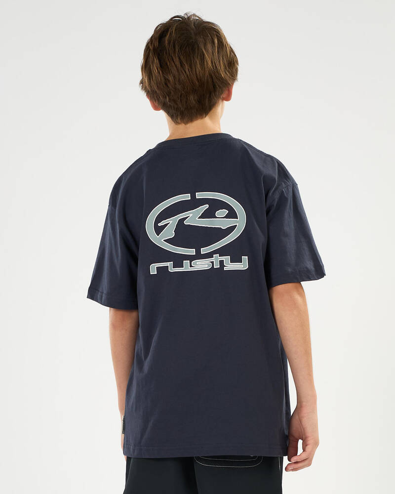 Rusty Boys' Turbo Short Sleeve T-Shirt for Mens