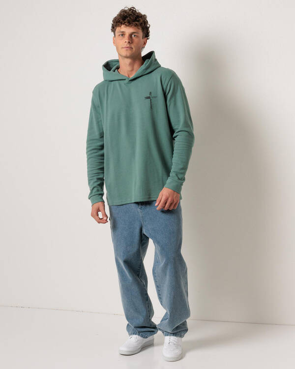 Lucid Divinity Waffle Hooded Long Sleeve T-Shirt for Mens