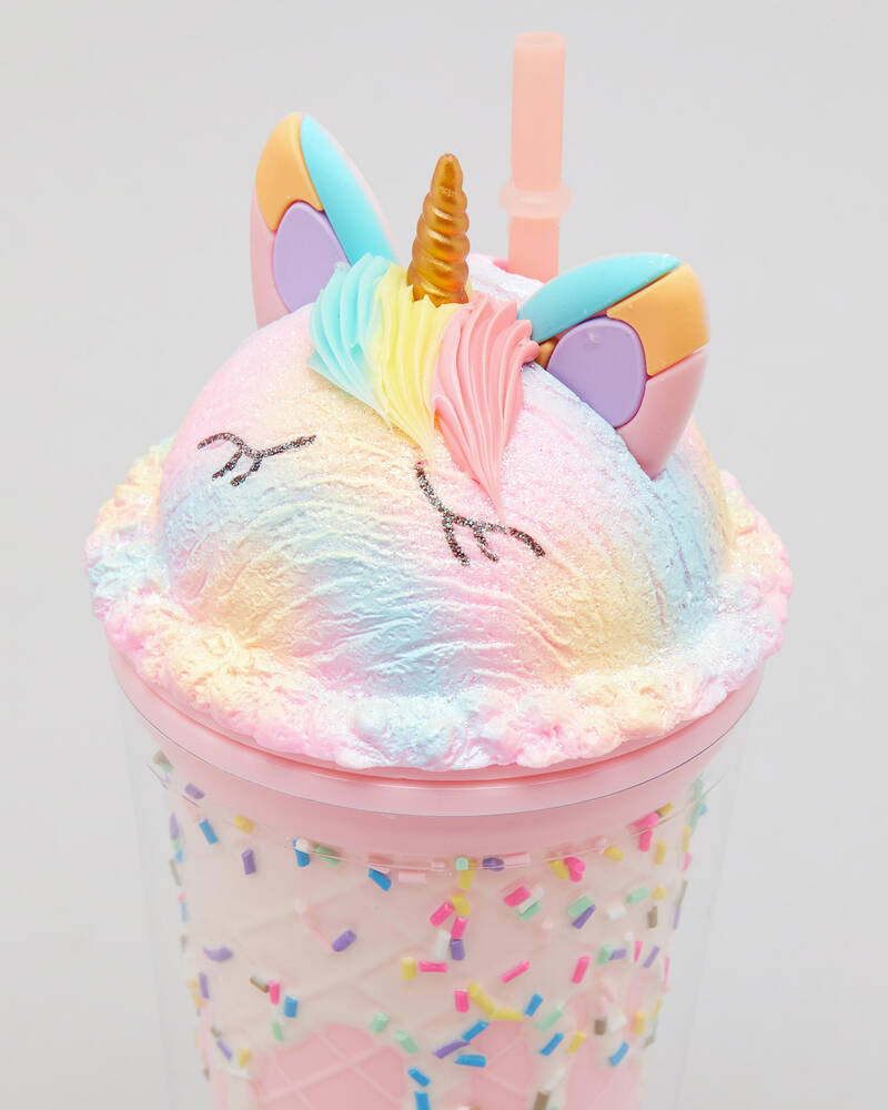 Mooloola Unicorn Ice Cream Drink Bottle for Womens