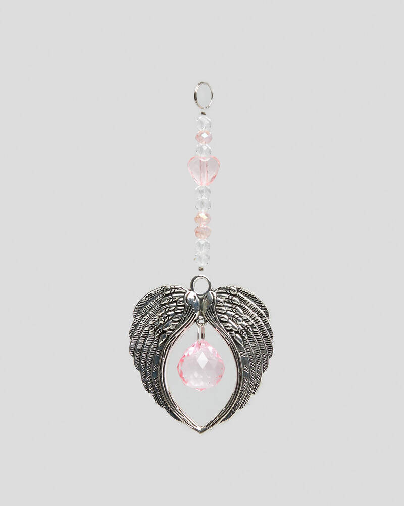 Shop Mooloola Angel Wing Suncatcher In Pink Fast Shipping & Easy