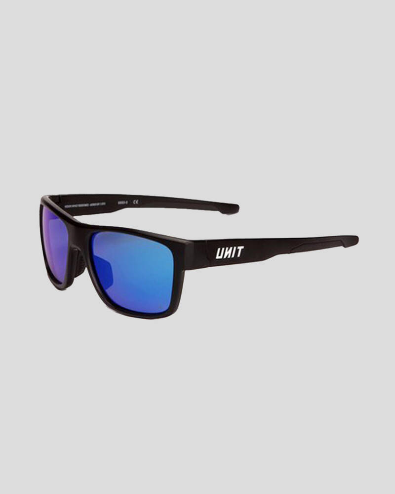 Unit Invade Polarized Sunglasses In Black/blue City Beach Australia