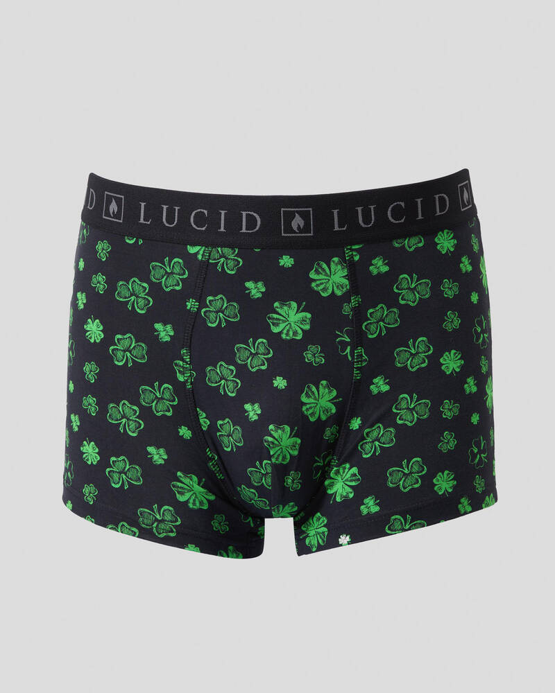 Lucid Shamrock Fitted Boxers for Mens