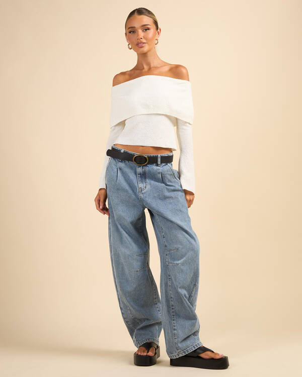 Ava And Ever Dixie Off Shoulder Knit Top for Womens