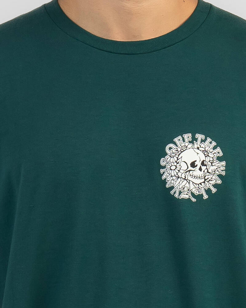 Vans Floral Skull Short Sleeve T-Shirt for Mens