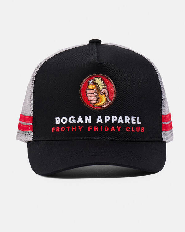 Bogan Apparel Frothy Friday Club Trucker Cap for Mens
