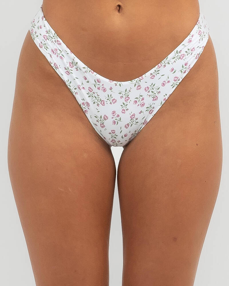 Kaiami Rosa Cheeky Ruch Bikini Bottom for Womens