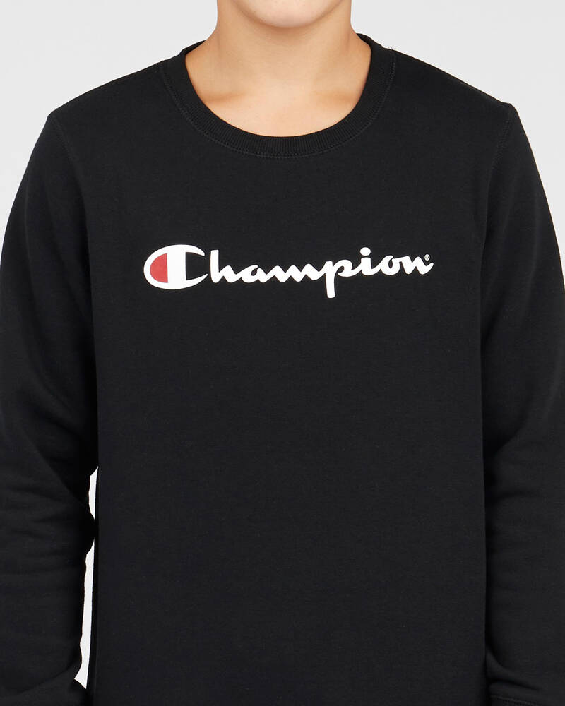 Champion Boys' Logo Crew Sweatshirt for Mens