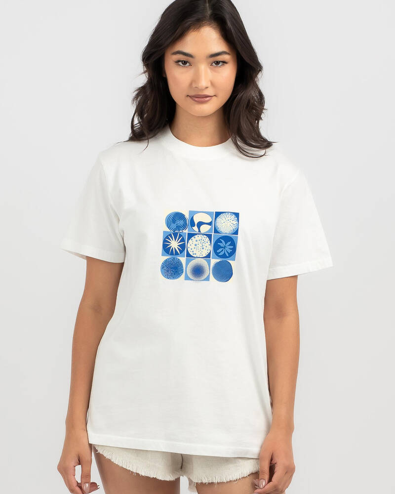 Rhythm Seacrest Boyfriend T-Shirt for Womens