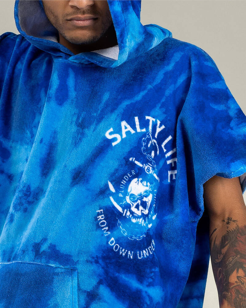 Salty Life Plunder & Thunder Hooded Towel for Mens