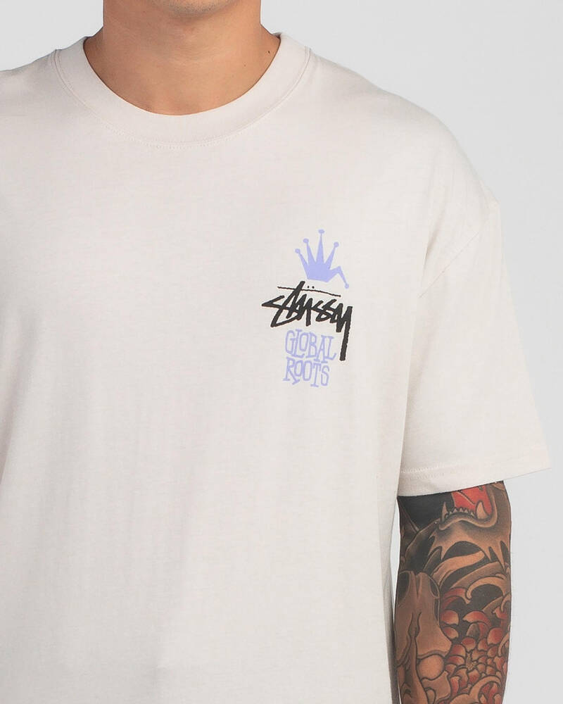 Stussy Global Roots T-Shirt for Mens