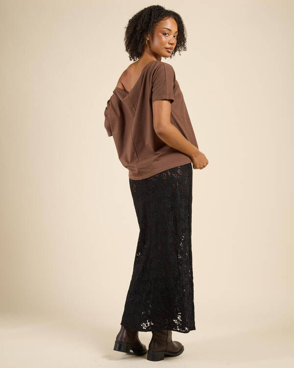 Mooloola Meli French Lace Maxi Skirt for Womens