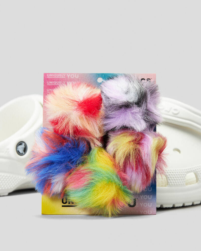 Crocs Dyed Puff Jibbitz 5 Pack for Unisex