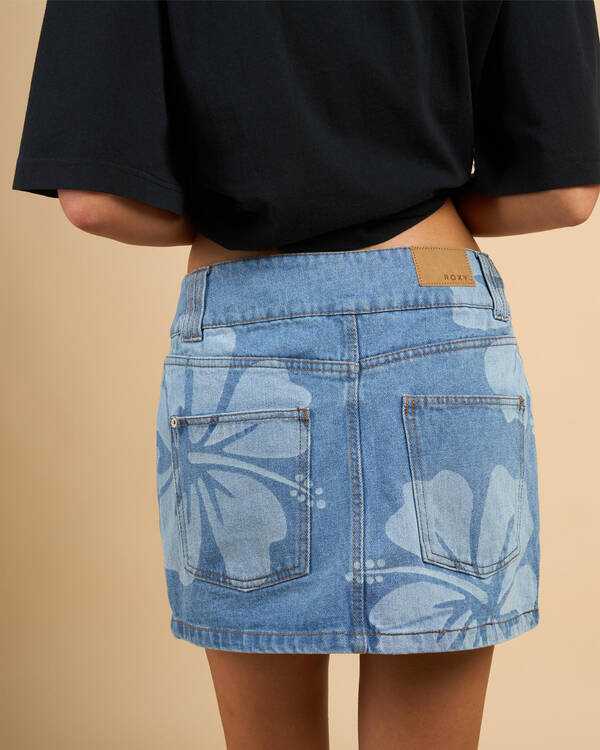 Roxy Stunning Spirit Denim Skirt for Womens