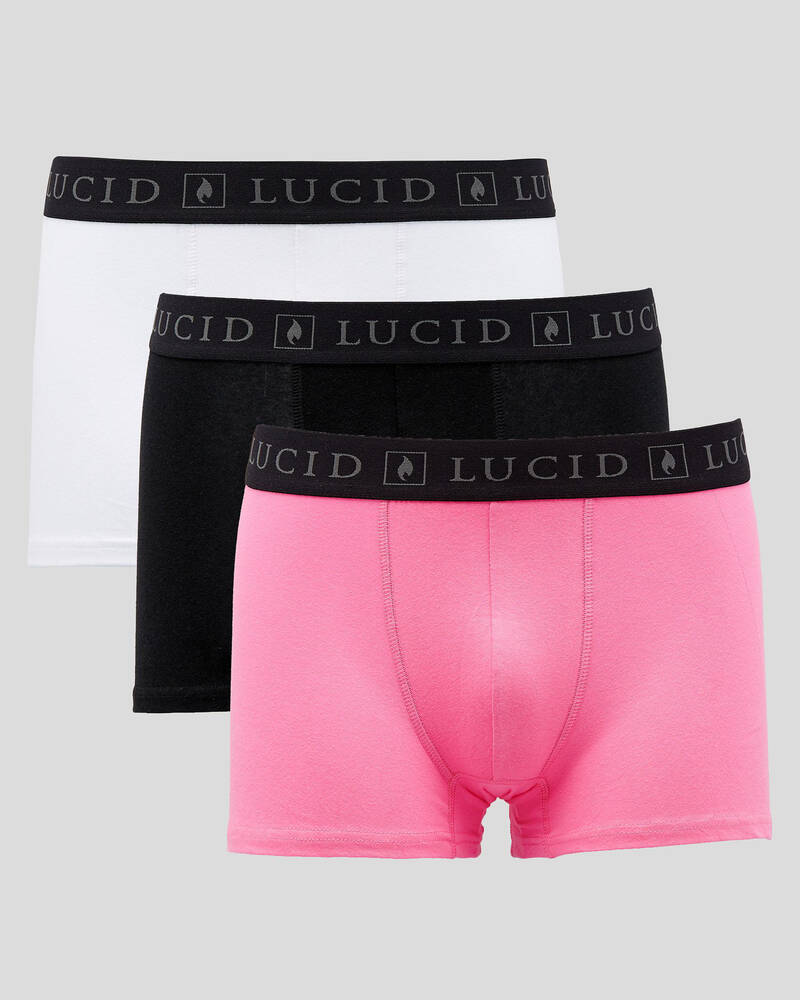 Lucid Classic Boxer Shorts 3 Pack for Mens