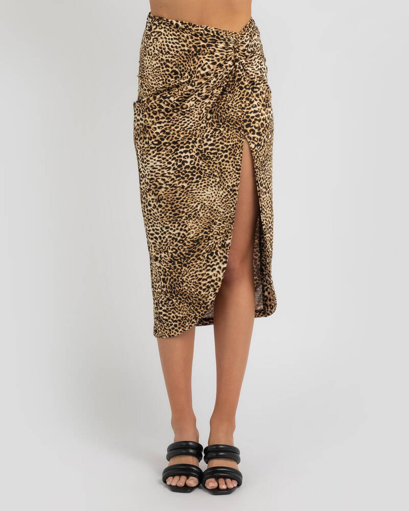 Ava And Ever Wish Me Luck Midi Skirt for Womens