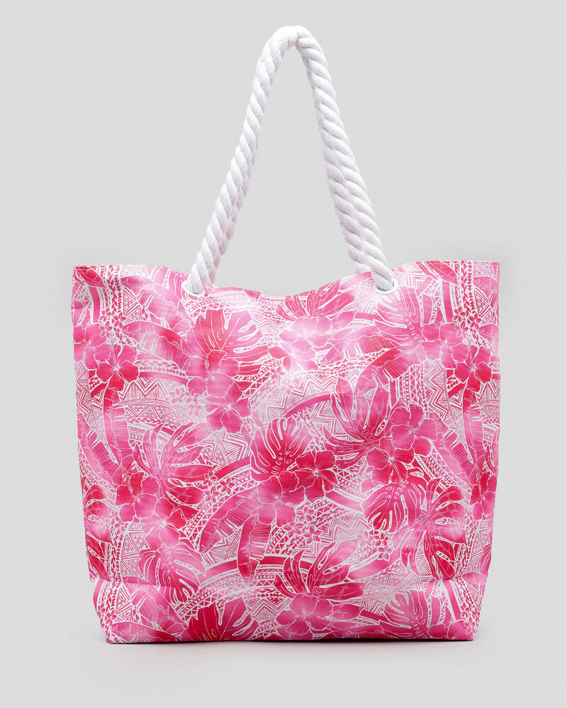 Mooloola Calypso Palms Beach Bag for Womens