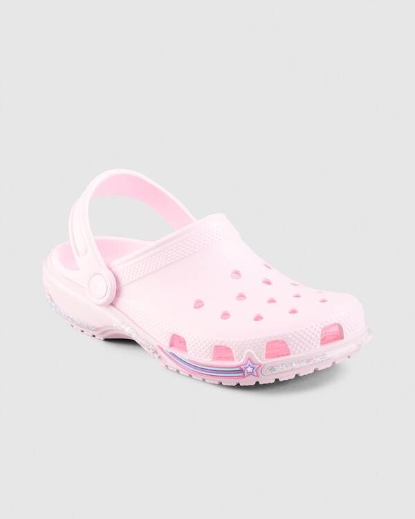 Crocs Kids' Classic Star Sparkle Clogs for Unisex