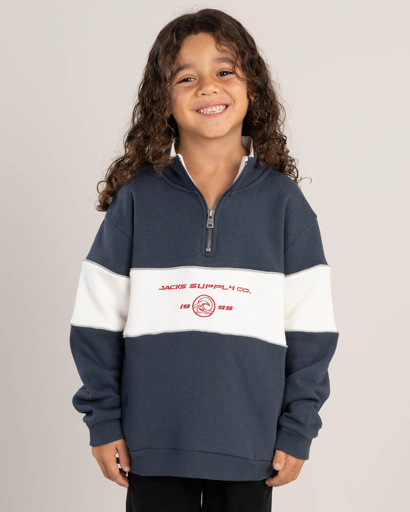 Jacks Toddlers' Zone Quarter Zip Sweatshirt for Mens