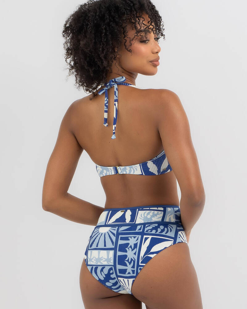 Rip Curl Santorini Sun High Waist Good Bikini Bottom for Womens