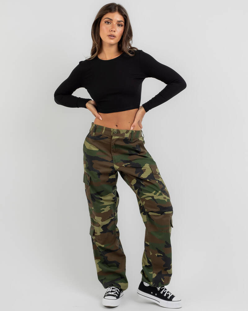 Mooloola Basic Rib Long Sleeve Top for Womens