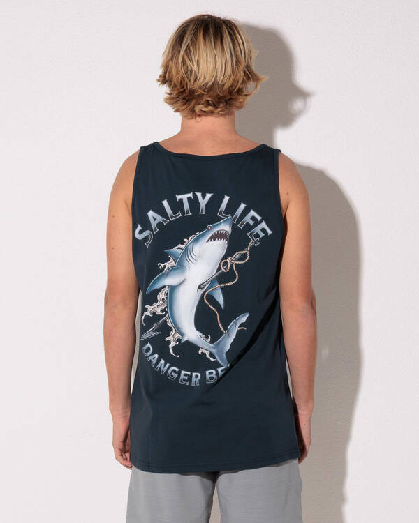 Salty Life Ocean's Wrath Singlet for Mens