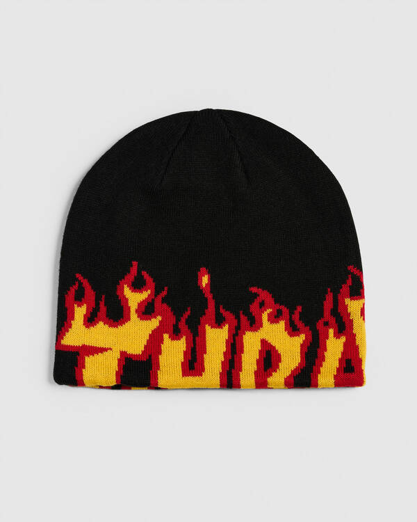 Thrasher Flame Skully Beanie for Mens