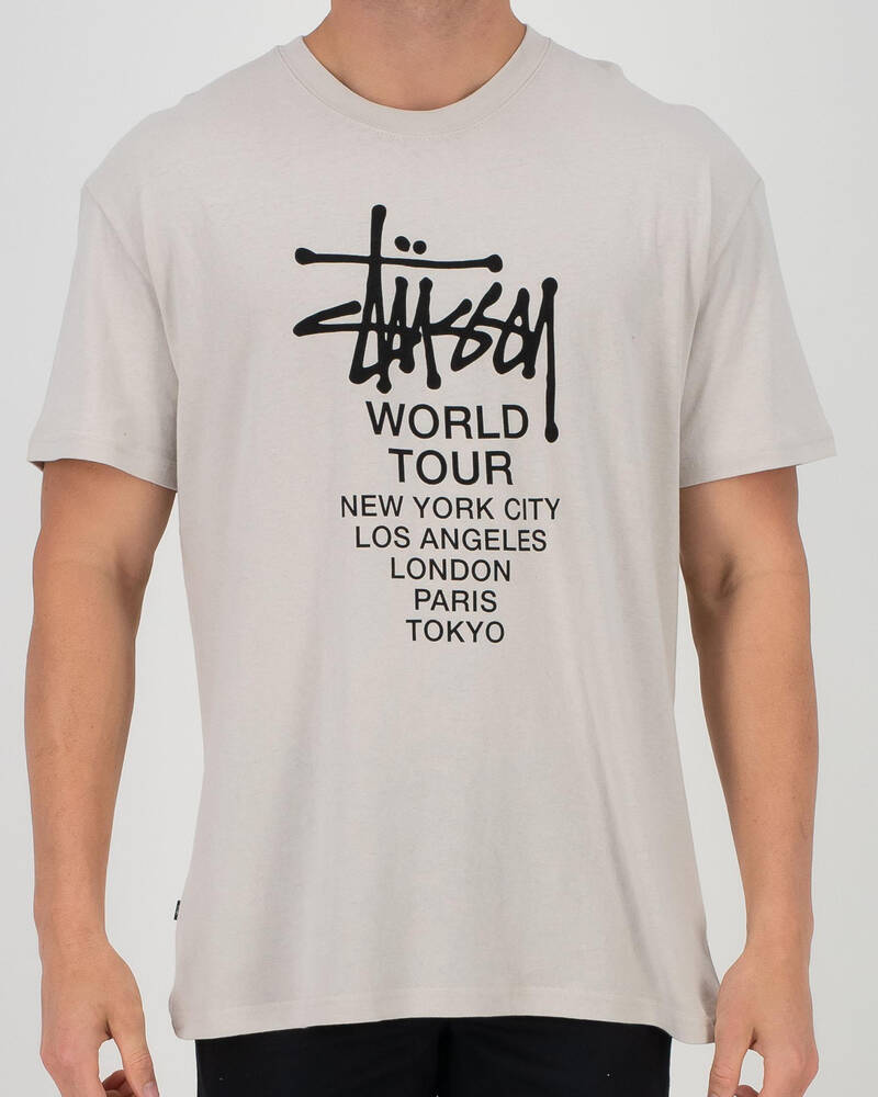 Stussy World Tour T-Shirt for Mens