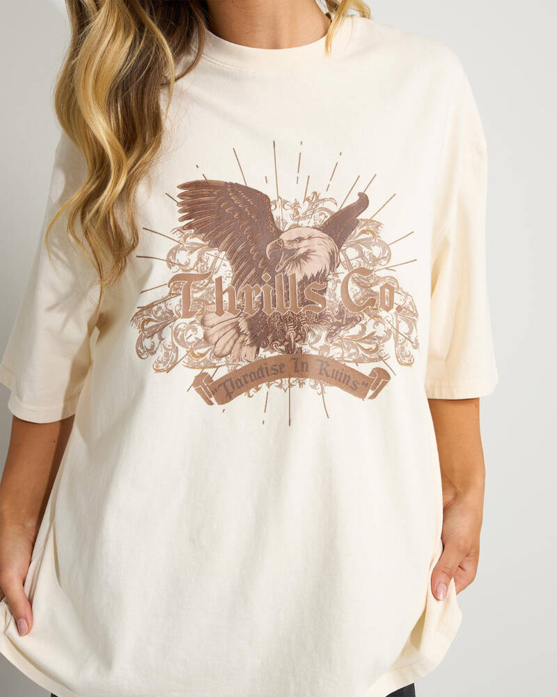Thrills Ruined Paradise Oversized T-Shirt for Womens