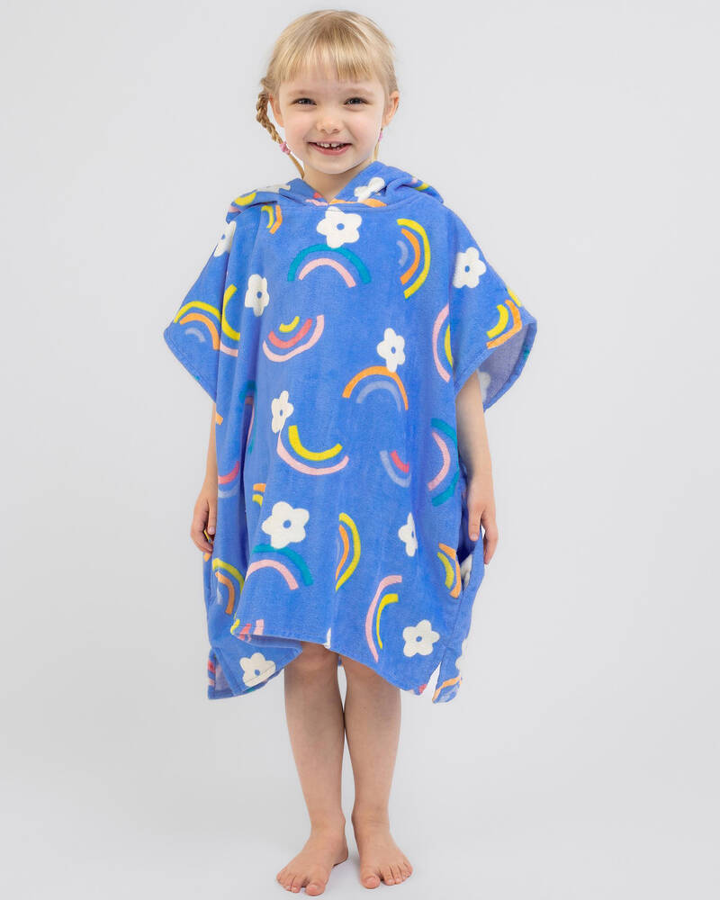 Topanga Toddlers' Rainbows And Daisies Hooded Towel for Womens