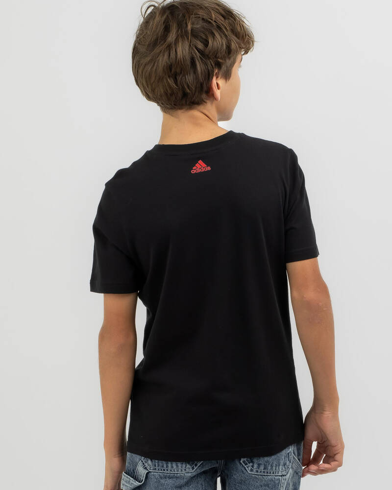 adidas Boys' Big Logo 2 Colour T-Shirt for Mens