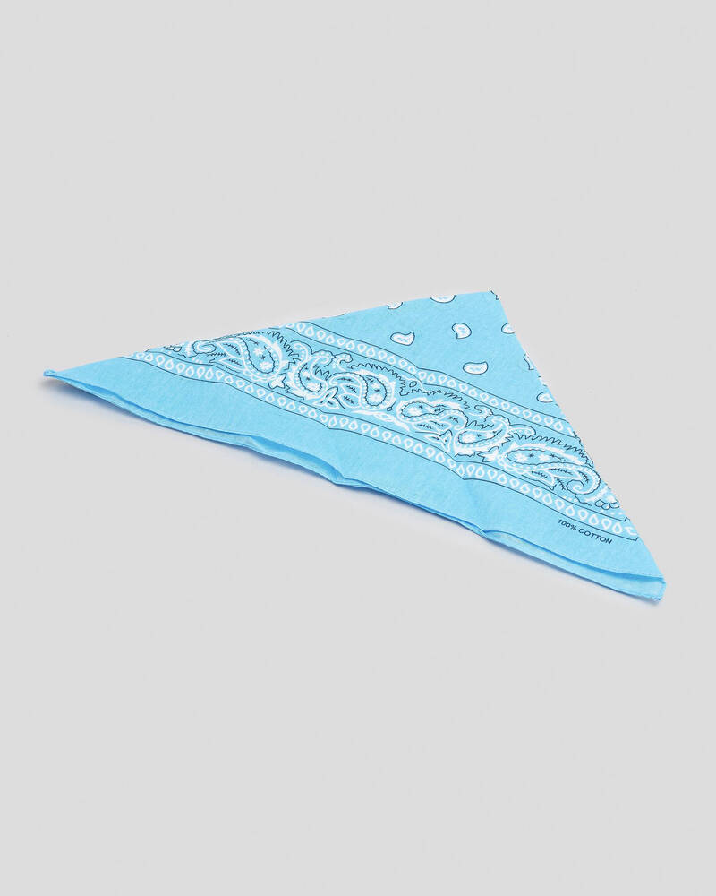 Miscellaneous Light Blue Bandana In Light Blue Fast Shipping & Easy