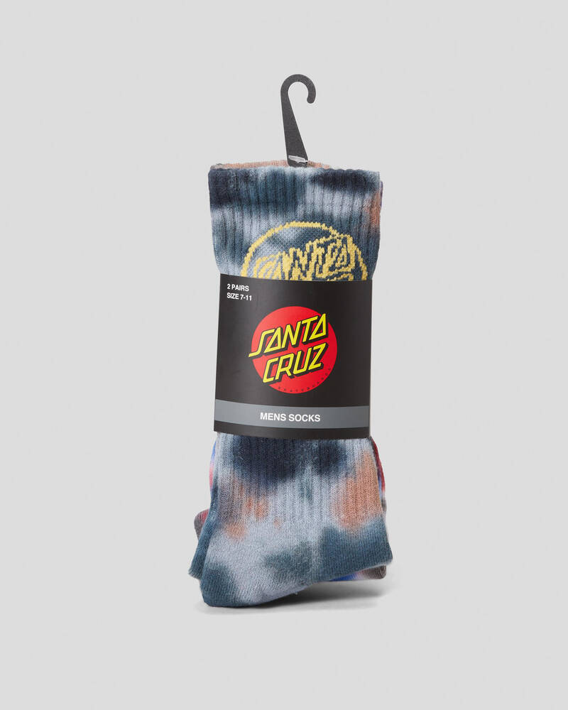 Santa Cruz Opus Dot Socks 2 Pack for Mens